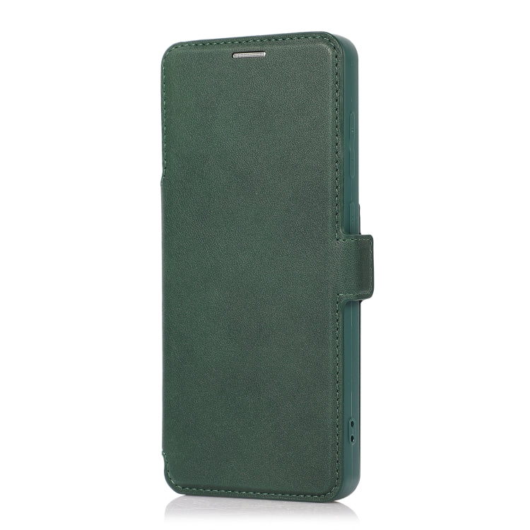 Push Window Double Buckle PU + Silicone Horizontal Flip Leather Case with Holder & Card Slot For Samsung Galaxy A31