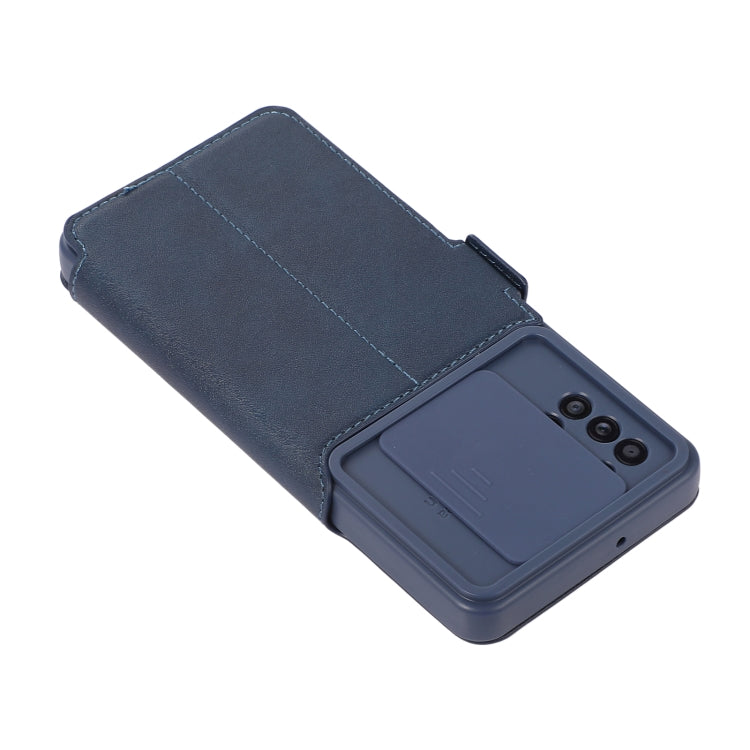 Push Window Double Buckle PU + Silicone Horizontal Flip Leather Case with Holder & Card Slot For Samsung Galaxy A31