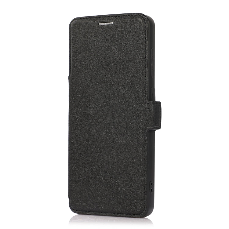 Push Window Double Buckle PU + Silicone Horizontal Flip Leather Case with Holder & Card Slot For Samsung Galaxy A31