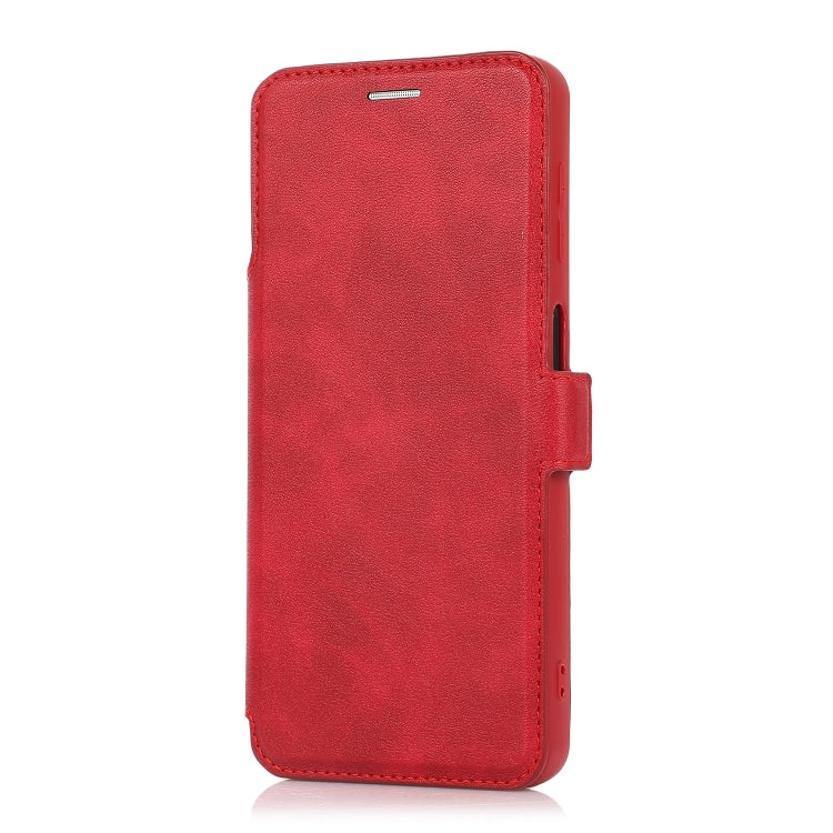 Push Window Double Buckle PU + Silicone Horizontal Flip Leather Case with Holder & Card Slot For Samsung Galaxy A32