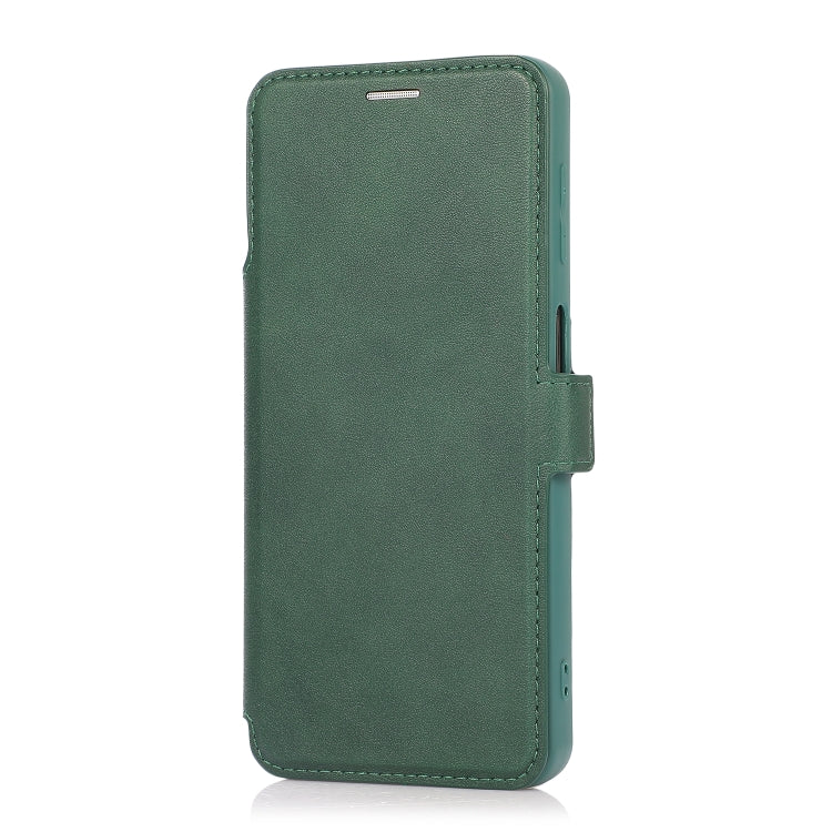 Push Window Double Buckle PU + Silicone Horizontal Flip Leather Case with Holder & Card Slot For Samsung Galaxy A32