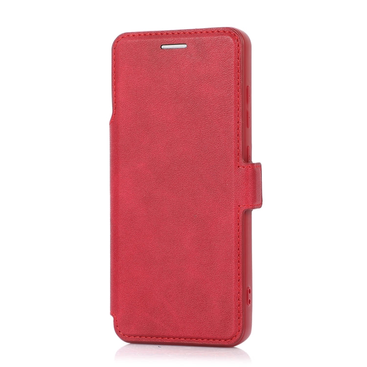 Push Window Double Buckle PU + Silicone Horizontal Flip Leather Case with Holder & Card Slot For Samsung Galaxy S20 5G