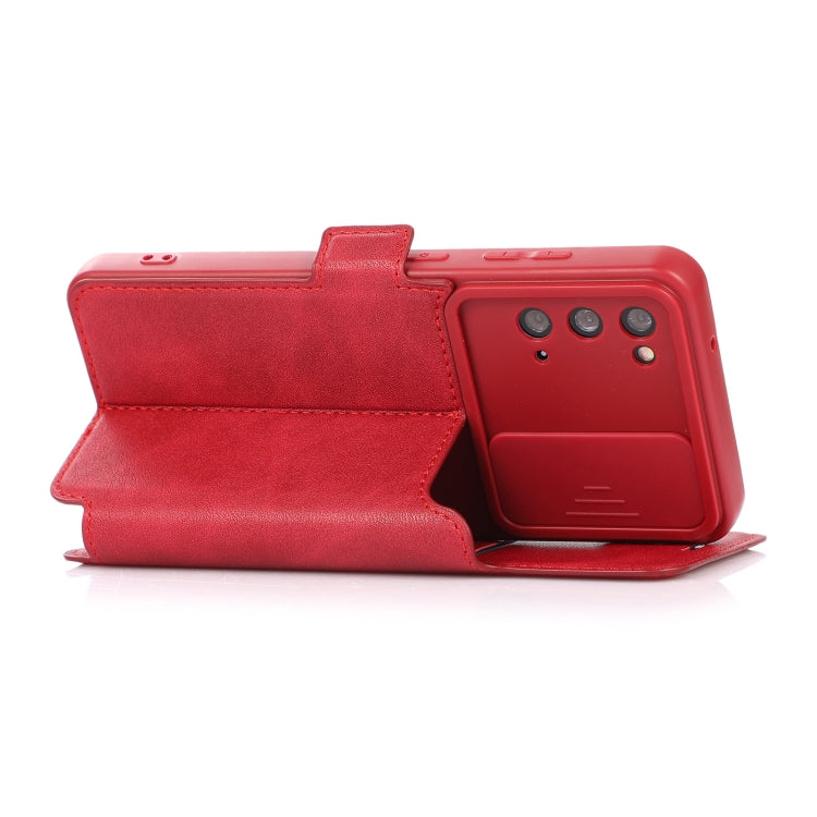 Push Window Double Buckle PU + Silicone Horizontal Flip Leather Case with Holder & Card Slot For Samsung Galaxy S20 5G