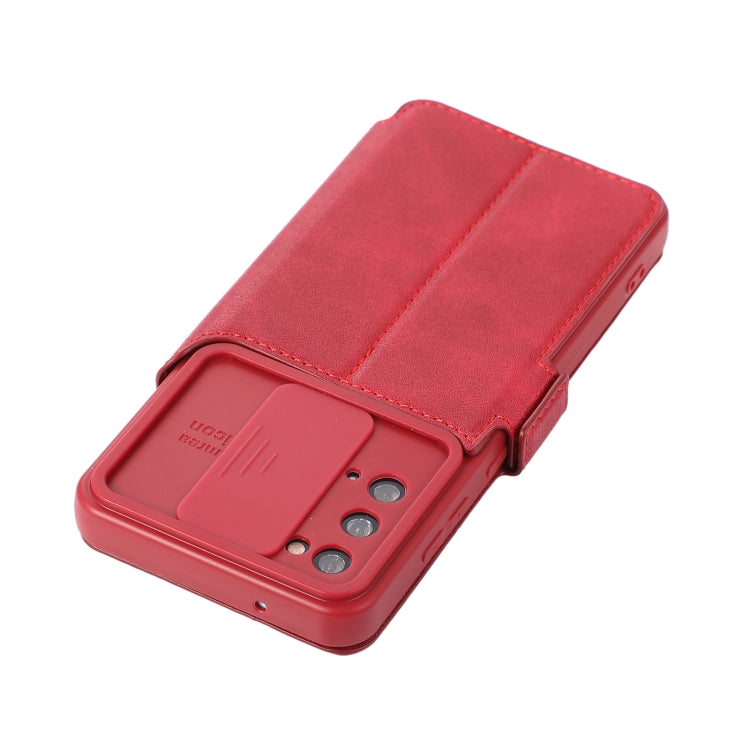 Push Window Double Buckle PU + Silicone Horizontal Flip Leather Case with Holder & Card Slot For Samsung Galaxy S20 5G