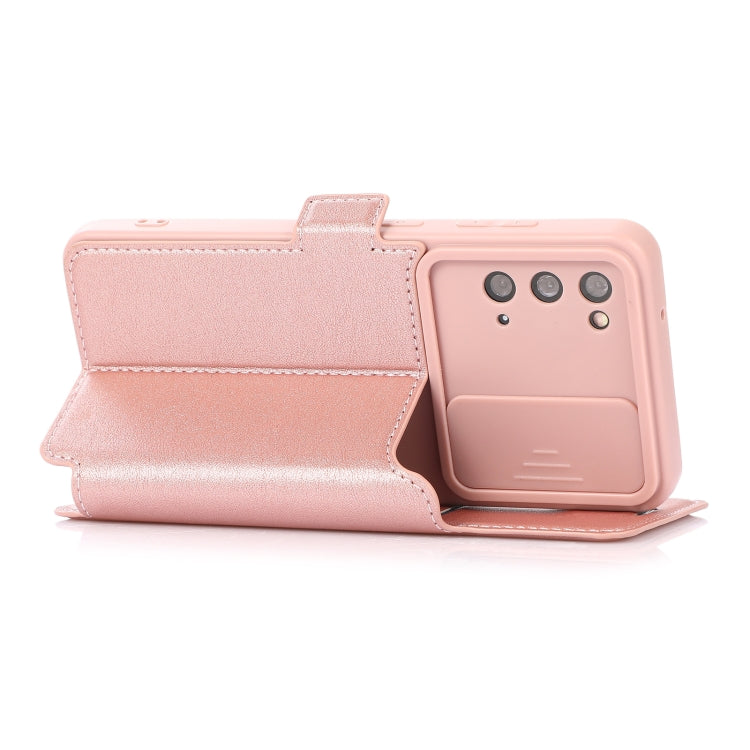 Push Window Double Buckle PU + Silicone Horizontal Flip Leather Case with Holder & Card Slot For Samsung Galaxy S20 5G