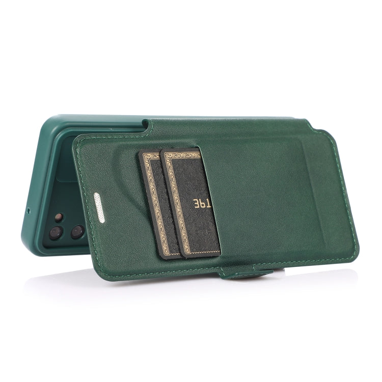 Push Window Double Buckle PU + Silicone Horizontal Flip Leather Case with Holder & Card Slot For Samsung Galaxy S20 5G