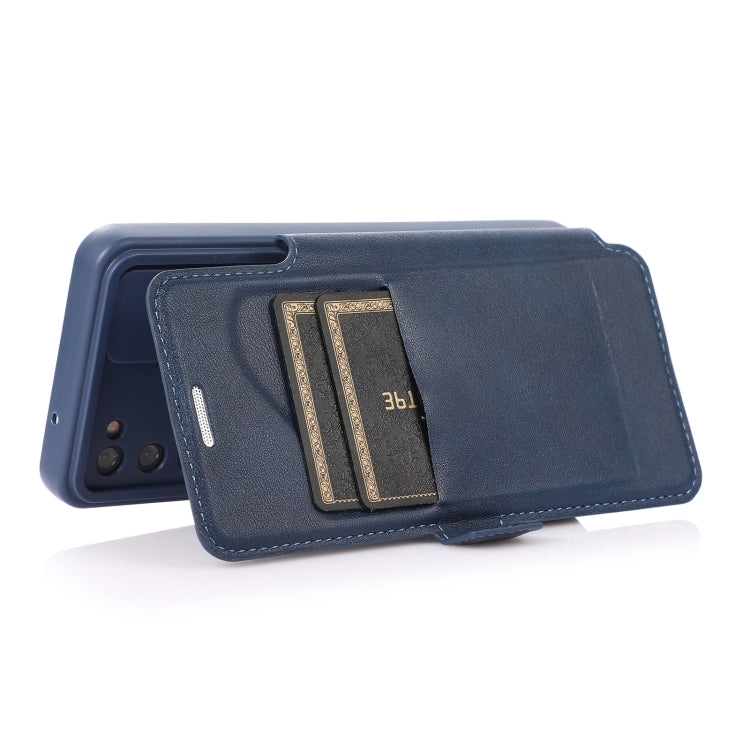 Push Window Double Buckle PU + Silicone Horizontal Flip Leather Case with Holder & Card Slot For Samsung Galaxy S20 5G