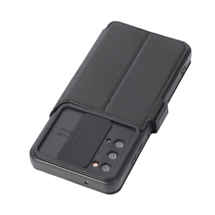 Push Window Double Buckle PU + Silicone Horizontal Flip Leather Case with Holder & Card Slot For Samsung Galaxy S20 5G