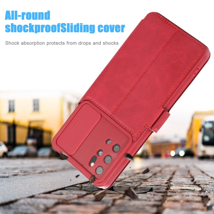 Push Window Double Buckle PU + Silicone Horizontal Flip Leather Case with Holder & Card Slot For Samsung Galaxy S20+ 5G