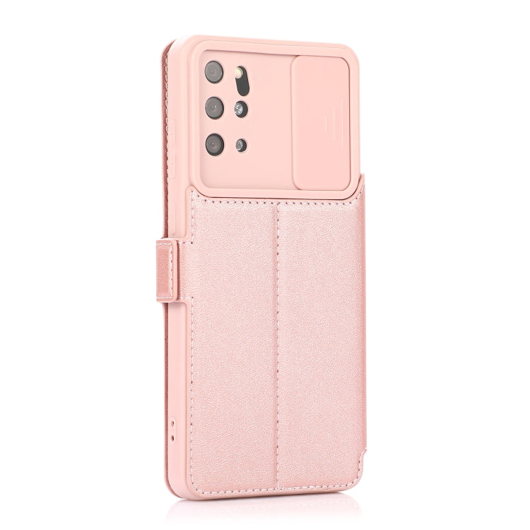 Push Window Double Buckle PU + Silicone Horizontal Flip Leather Case with Holder & Card Slot For Samsung Galaxy S20+ 5G