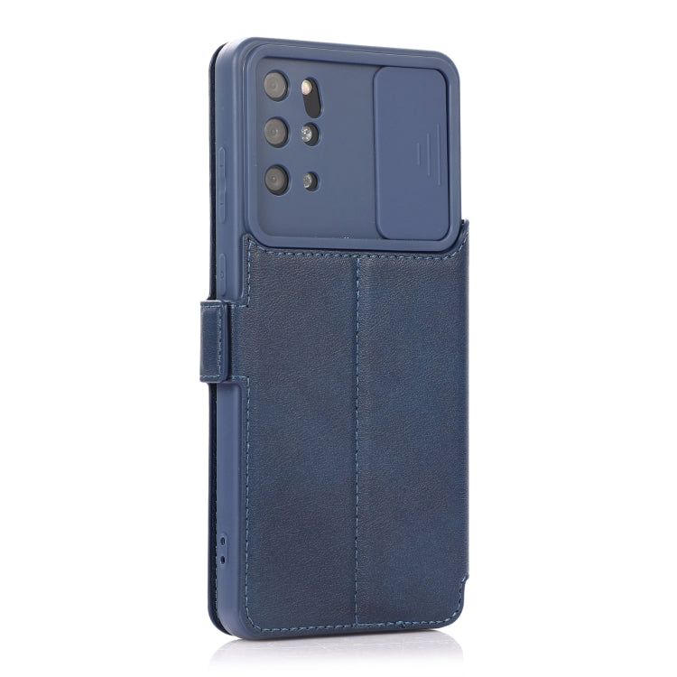 Push Window Double Buckle PU + Silicone Horizontal Flip Leather Case with Holder & Card Slot For Samsung Galaxy S20+ 5G