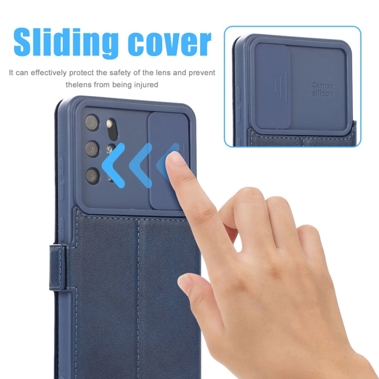 Push Window Double Buckle PU + Silicone Horizontal Flip Leather Case with Holder & Card Slot For Samsung Galaxy S20+ 5G