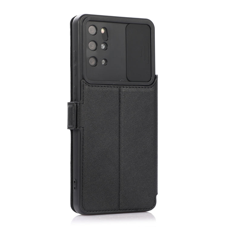 Push Window Double Buckle PU + Silicone Horizontal Flip Leather Case with Holder & Card Slot For Samsung Galaxy S20+ 5G