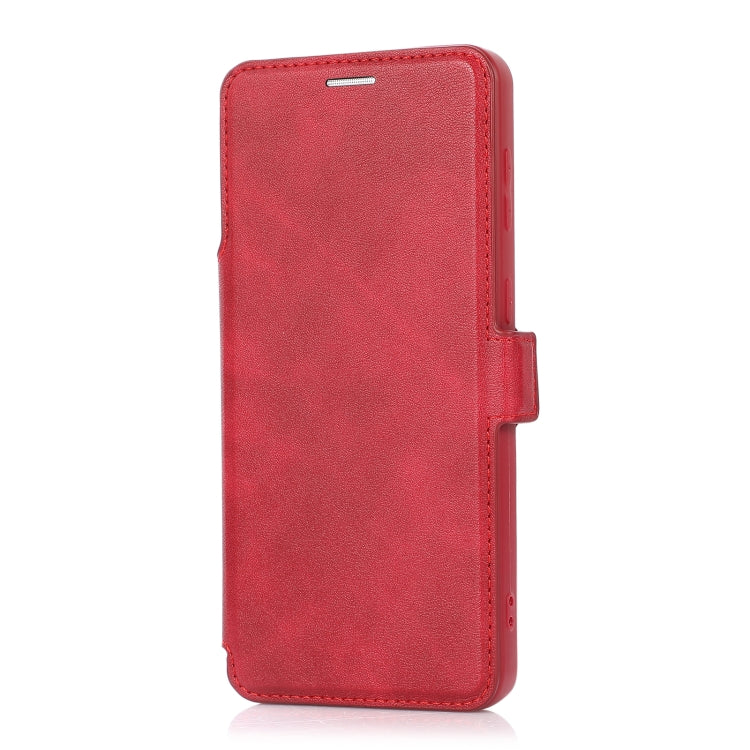 Push Window Double Buckle PU + Silicone Horizontal Flip Leather Case with Holder & Card Slot For Samsung Galaxy S21 5G