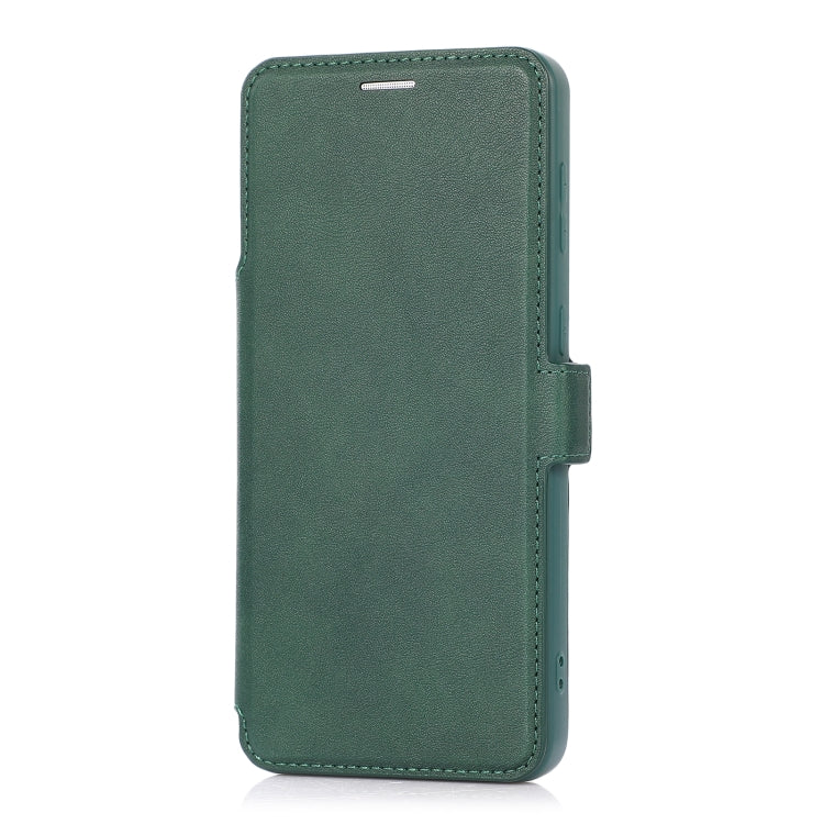 Push Window Double Buckle PU + Silicone Horizontal Flip Leather Case with Holder & Card Slot For Samsung Galaxy S21 5G
