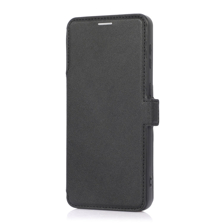 Push Window Double Buckle PU + Silicone Horizontal Flip Leather Case with Holder & Card Slot For Samsung Galaxy S21 5G