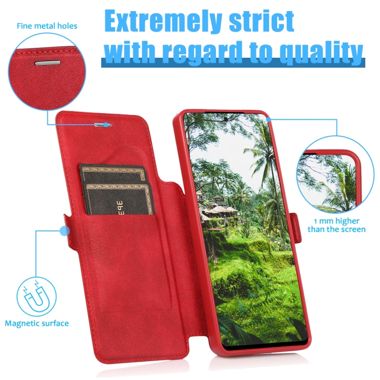 Push Window Double Buckle PU + Silicone Horizontal Flip Leather Case with Holder & Card Slot For Samsung Galaxy S21 Ultra 5G