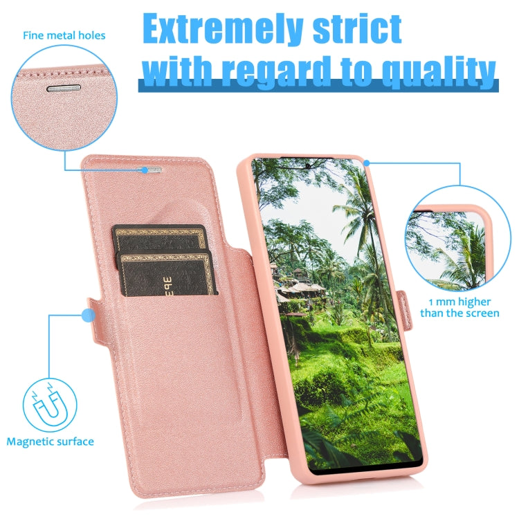 Push Window Double Buckle PU + Silicone Horizontal Flip Leather Case with Holder & Card Slot For Samsung Galaxy S21 Ultra 5G