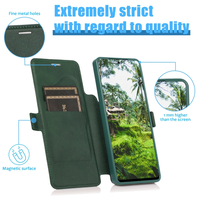 Push Window Double Buckle PU + Silicone Horizontal Flip Leather Case with Holder & Card Slot For Samsung Galaxy S21 Ultra 5G