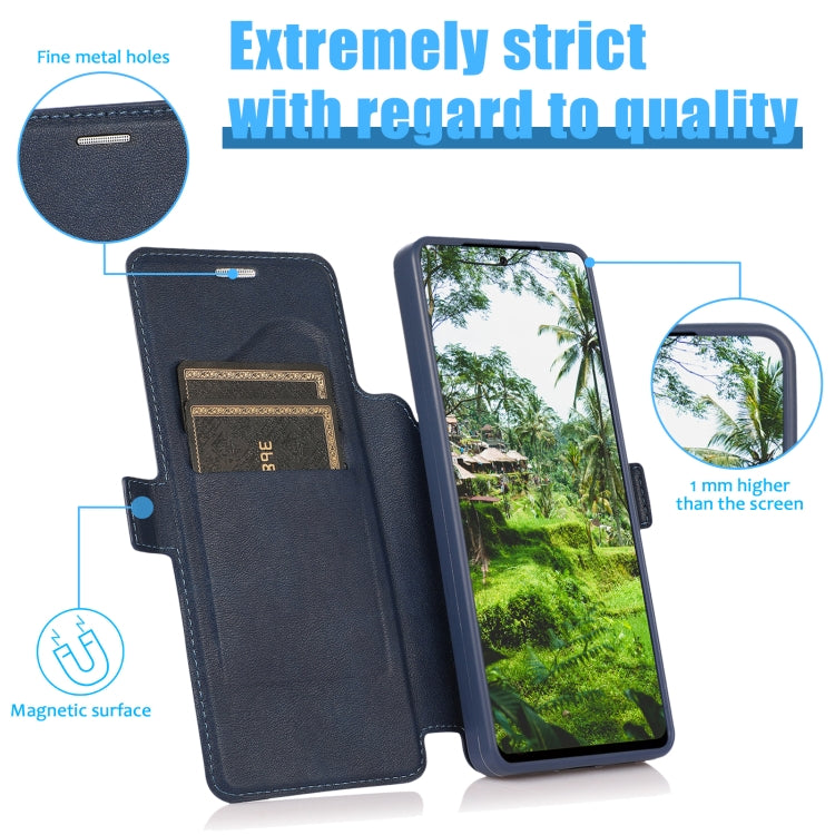 Push Window Double Buckle PU + Silicone Horizontal Flip Leather Case with Holder & Card Slot For Samsung Galaxy S21 Ultra 5G