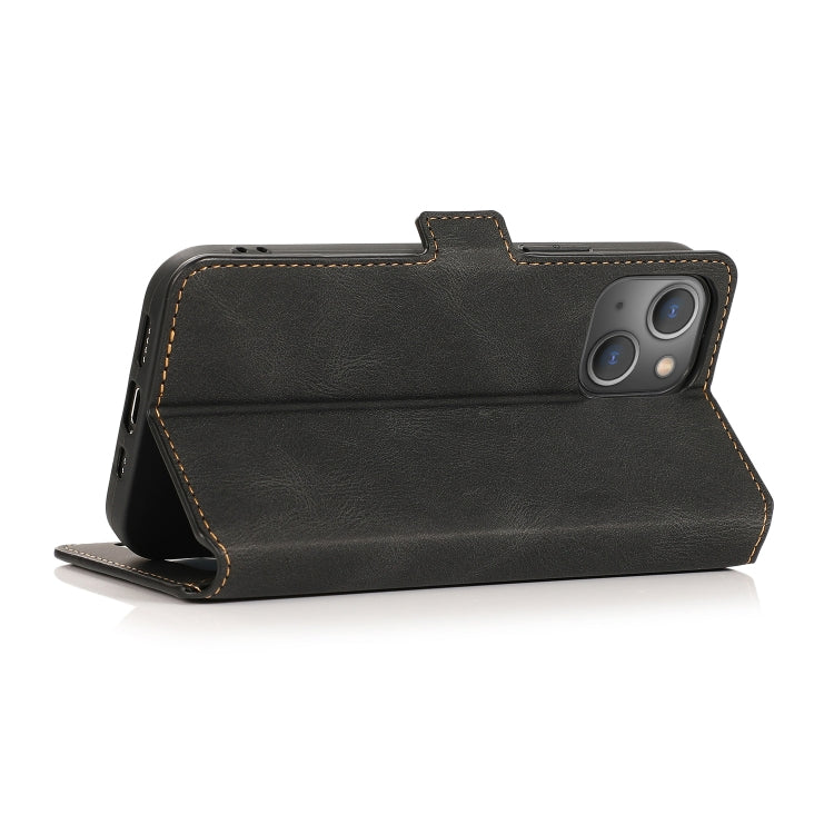 For iPhone 13 mini Retro Magnetic Closing Clasp Horizontal Flip Leather Case with Holder & Card Slots & Photo Frame & Wallet