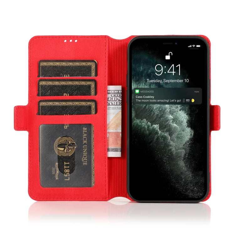 For iPhone 13 mini Retro Magnetic Closing Clasp Horizontal Flip Leather Case with Holder & Card Slots & Photo Frame & Wallet