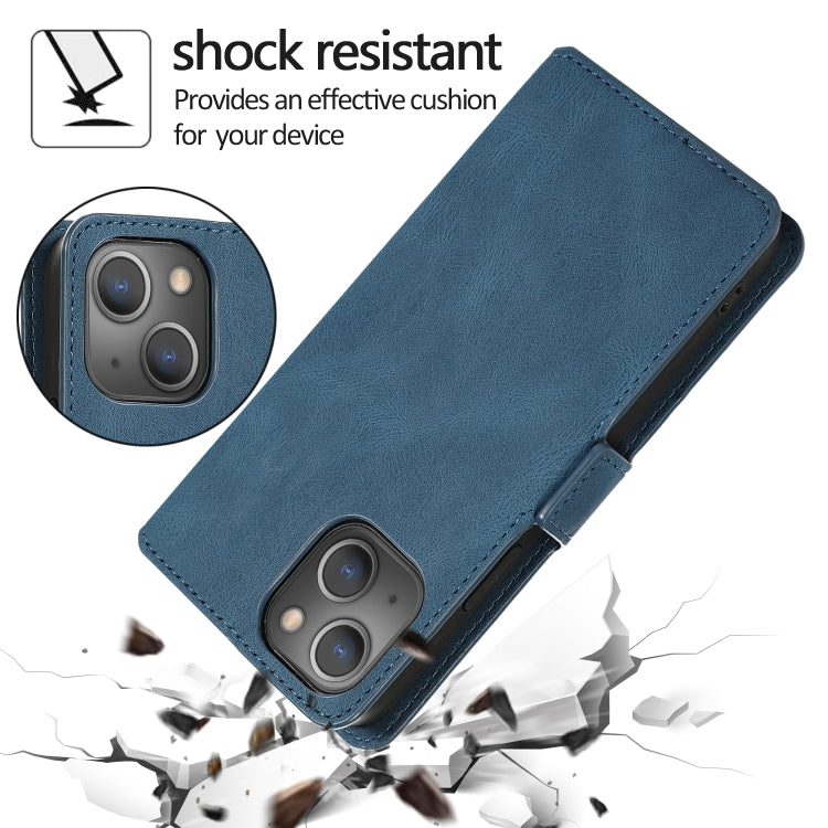 For iPhone 13 mini Retro Magnetic Closing Clasp Horizontal Flip Leather Case with Holder & Card Slots & Photo Frame & Wallet