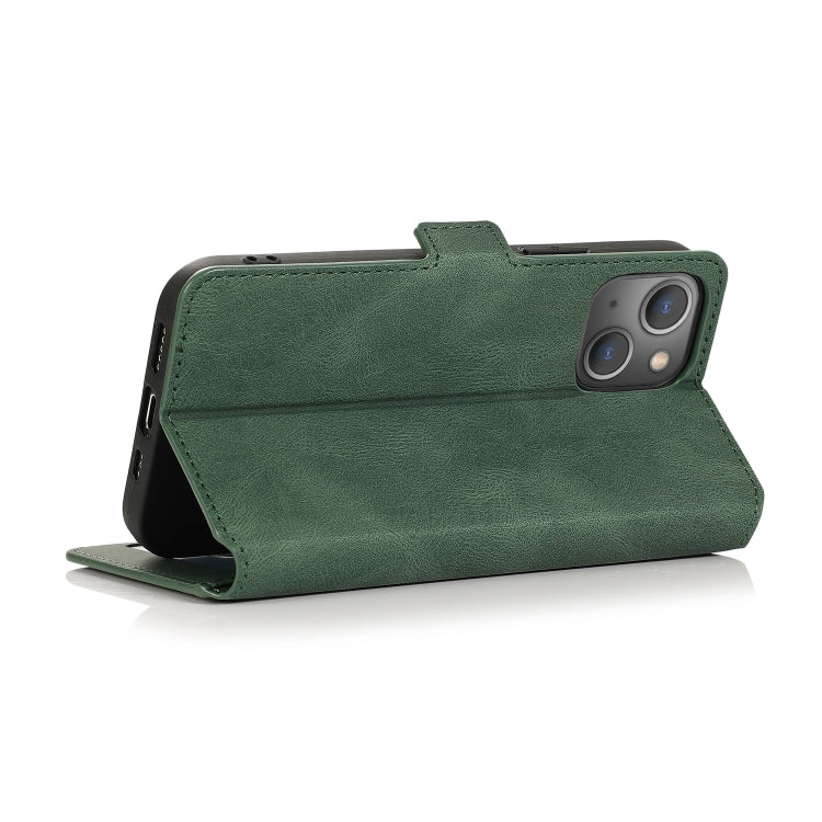 For iPhone 13 mini Retro Magnetic Closing Clasp Horizontal Flip Leather Case with Holder & Card Slots & Photo Frame & Wallet