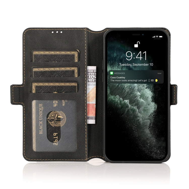 For iPhone 13 Retro Magnetic Closing Clasp Horizontal Flip Leather Case with Holder & Card Slots & Photo Frame & Wallet