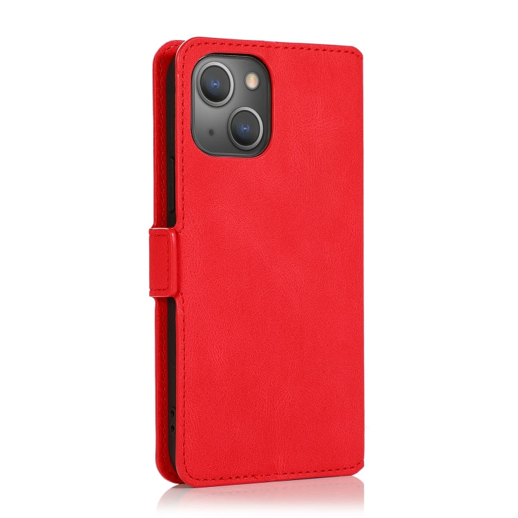 For iPhone 13 Retro Magnetic Closing Clasp Horizontal Flip Leather Case with Holder & Card Slots & Photo Frame & Wallet