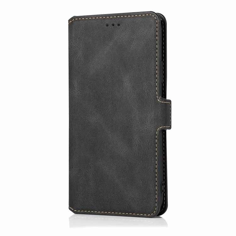 For iPhone 13 Pro Retro Magnetic Closing Clasp Horizontal Flip Leather Case with Holder & Card Slots & Photo Frame & Wallet