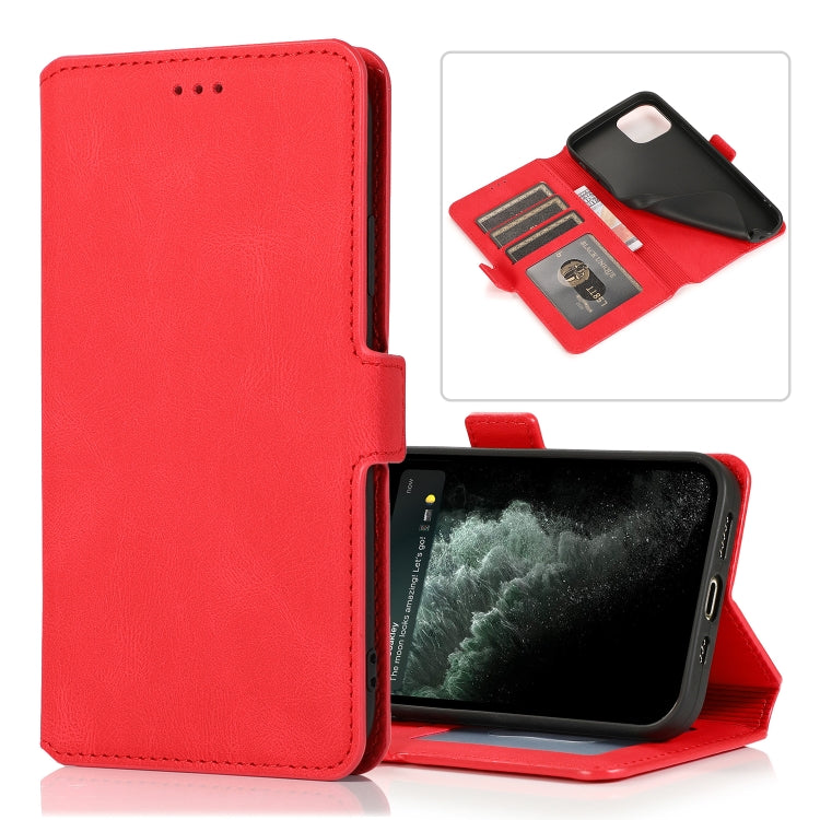 For iPhone 13 Pro Retro Magnetic Closing Clasp Horizontal Flip Leather Case with Holder & Card Slots & Photo Frame & Wallet