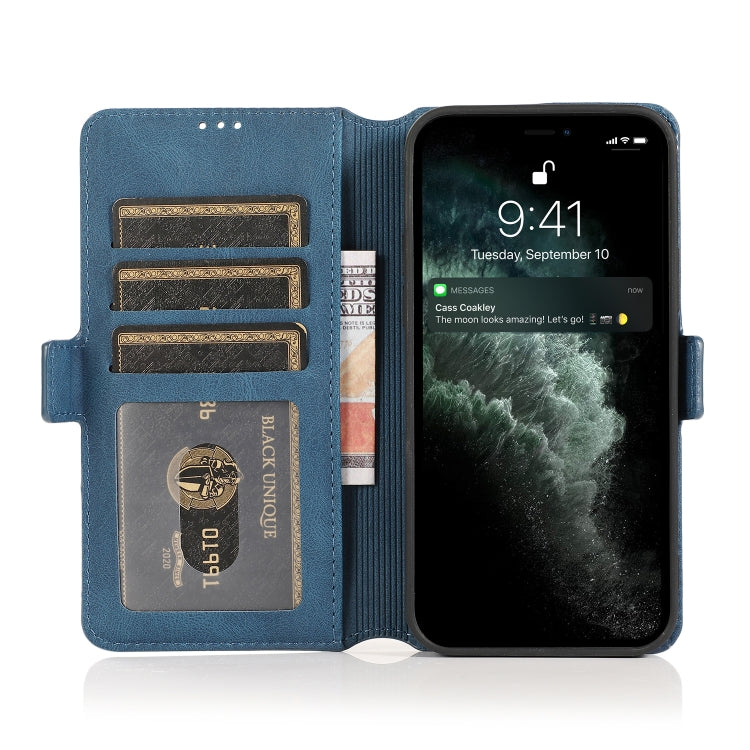 For iPhone 13 Pro Retro Magnetic Closing Clasp Horizontal Flip Leather Case with Holder & Card Slots & Photo Frame & Wallet