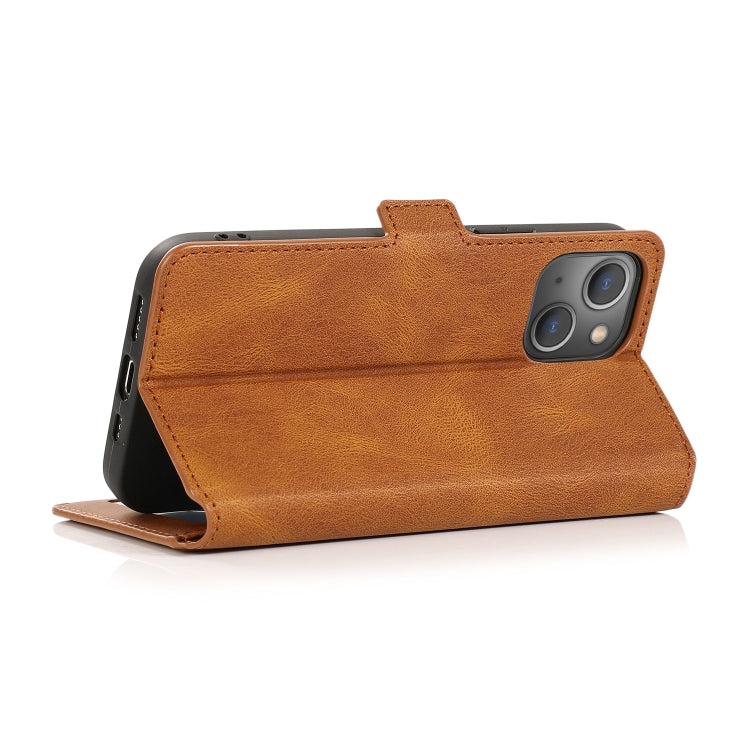 For iPhone 13 Pro Retro Magnetic Closing Clasp Horizontal Flip Leather Case with Holder & Card Slots & Photo Frame & Wallet