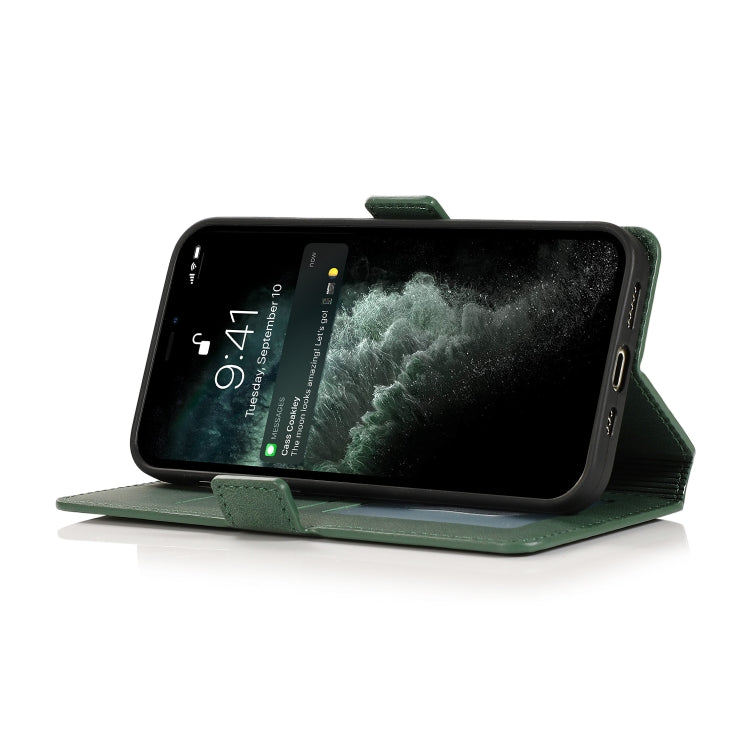 For iPhone 13 Pro Max Retro Magnetic Closing Clasp Horizontal Flip Leather Case with Holder & Card Slots & Photo Frame & Wallet