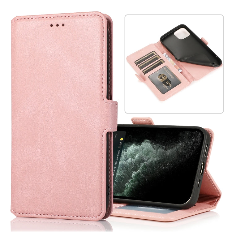 For iPhone 13 Pro Max Retro Magnetic Closing Clasp Horizontal Flip Leather Case with Holder & Card Slots & Photo Frame & Wallet
