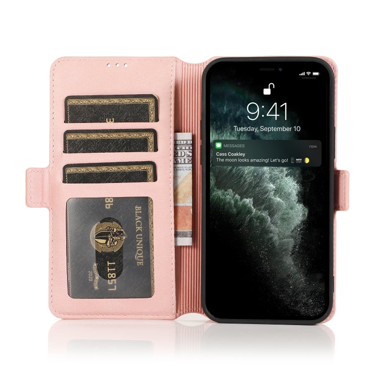For iPhone 13 Pro Max Retro Magnetic Closing Clasp Horizontal Flip Leather Case with Holder & Card Slots & Photo Frame & Wallet