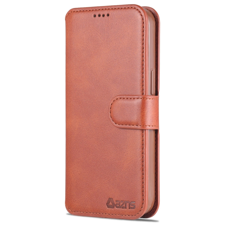 For iPhone 13 AZNS Calf Texture Horizontal Flip Leather Case with Holder & Card Slots & Wallet & Photo Frame