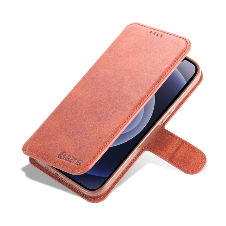 For iPhone 13 AZNS Calf Texture Horizontal Flip Leather Case with Holder & Card Slots & Wallet & Photo Frame