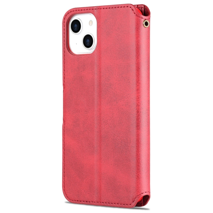 For iPhone 13 AZNS Calf Texture Horizontal Flip Leather Case with Holder & Card Slots & Wallet & Photo Frame