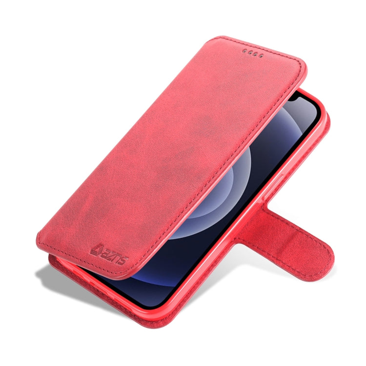 For iPhone 13 AZNS Calf Texture Horizontal Flip Leather Case with Holder & Card Slots & Wallet & Photo Frame