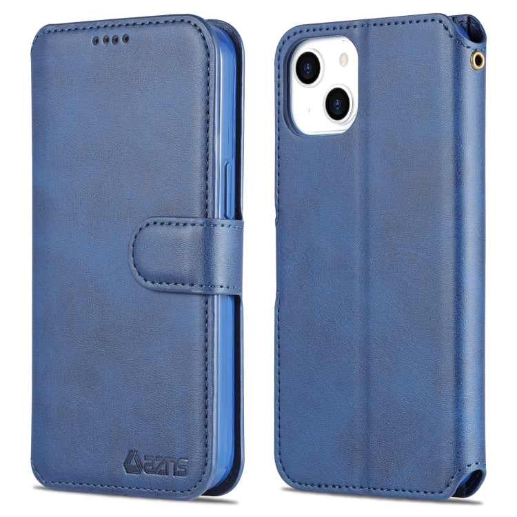 For iPhone 13 AZNS Calf Texture Horizontal Flip Leather Case with Holder & Card Slots & Wallet & Photo Frame