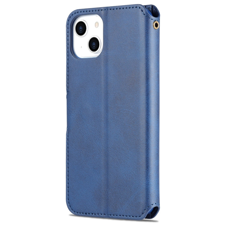 For iPhone 13 AZNS Calf Texture Horizontal Flip Leather Case with Holder & Card Slots & Wallet & Photo Frame