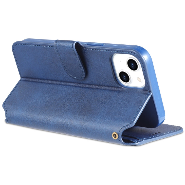 For iPhone 13 AZNS Calf Texture Horizontal Flip Leather Case with Holder & Card Slots & Wallet & Photo Frame