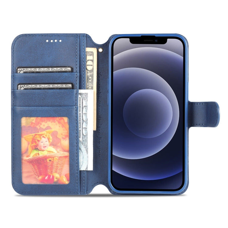 For iPhone 13 AZNS Calf Texture Horizontal Flip Leather Case with Holder & Card Slots & Wallet & Photo Frame