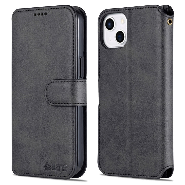 For iPhone 13 AZNS Calf Texture Horizontal Flip Leather Case with Holder & Card Slots & Wallet & Photo Frame