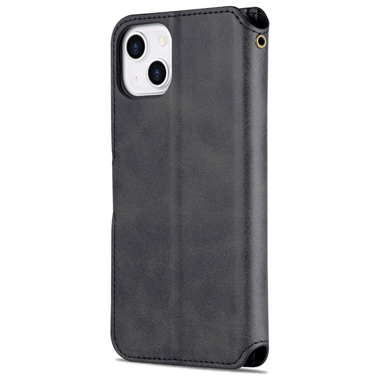 For iPhone 13 AZNS Calf Texture Horizontal Flip Leather Case with Holder & Card Slots & Wallet & Photo Frame