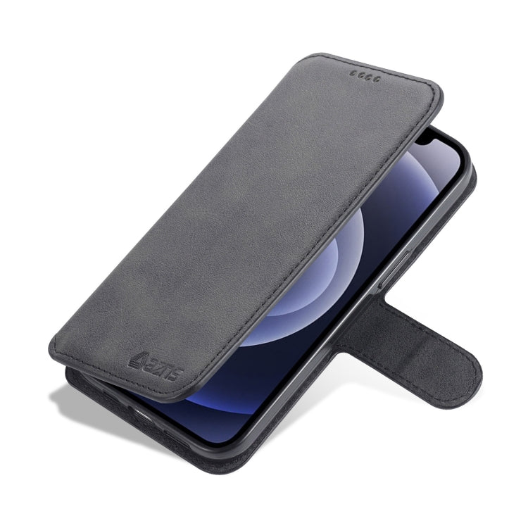 For iPhone 13 AZNS Calf Texture Horizontal Flip Leather Case with Holder & Card Slots & Wallet & Photo Frame