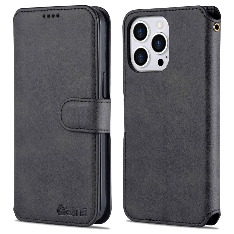 For iPhone 13 Pro AZNS Calf Texture Horizontal Flip Leather Case with Holder & Card Slots & Wallet & Photo Frame