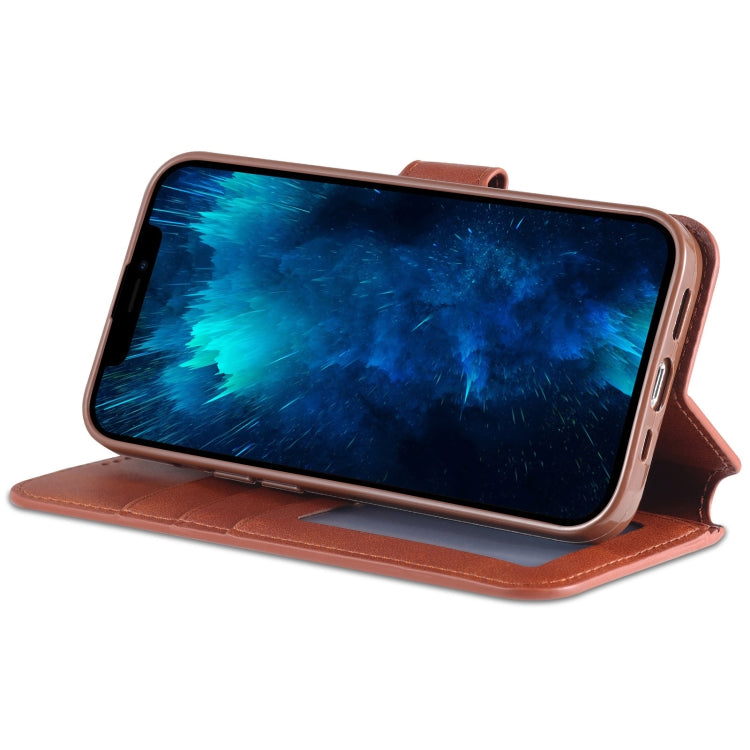 For iPhone 13 Pro Max AZNS Calf Texture Horizontal Flip Leather Case with Holder & Card Slots & Wallet & Photo Frame